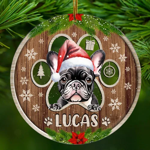Vista 14 de Adorno personalizado de gato negro para regalo de Navidad de 2.90 x 2.90 pulgadas, acrílico personalizado con nombre de mascota, árbol para colgar