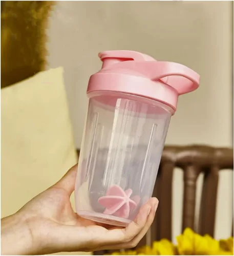 Vista 6 de CHNLML Botella Agitadora de Proteínas 400ML/16Oz con Bola Agitadora para Batido de Proteínas, Botella Agitadora con Bola Mezcladora, A Prueba