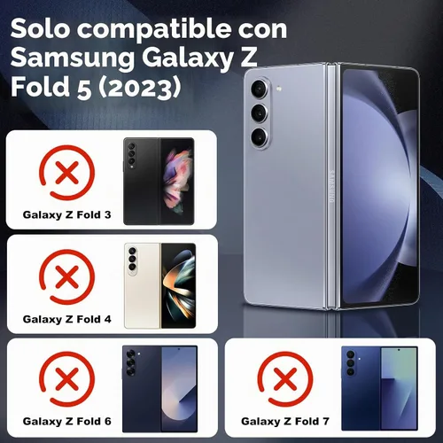 Vista 2 de Vofolen Funda tipo cartera con tarjetero para Samsung Galaxy Z Fold 5