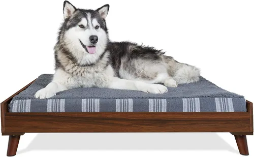 Vista 13 de Furhaven Pet – Sofá de felpa ortopédica para perro, cama con forma de L, tumbona ergonómica con contorno de cuna, cama para perros y gatos, varios