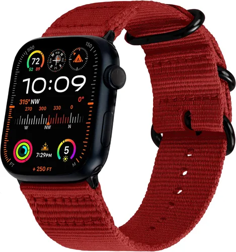 Vista 31 de Carterjett - Correa para Apple Watch 1.732 pulgadas, 1.654 pulgadas, 1.575 pulgadas, 1.496 pulgadas, nailon NATO, correas iWatch, mujeres y hombres