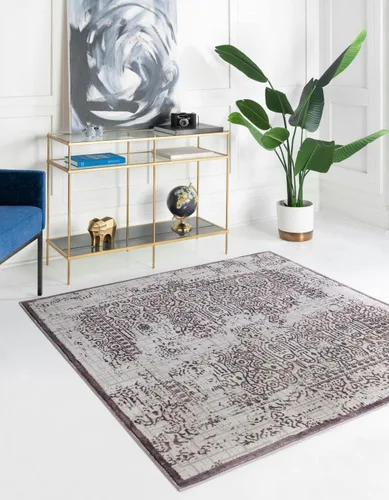 Vista 25 de Unique Loom Aberdeen Collection - Alfombra de área Stanhope (2' 7" x 6' 1" camino, gris/beige)