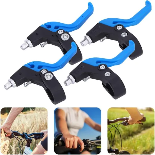 Vista 2 de Alomejor Maneta de freno para niños, manillar ergonómico ajustable, 0.874 in/0,9 pulgadas de diámetro del manillar (negro azul)