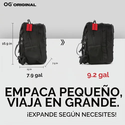 Vista 4 de CityRunner - Mochila impermeable para motocicleta, 2 cascos, 3 opciones de transporte, 30-35L Expandable storage with laptop compartment, helmet