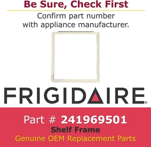 Vista 2 de GENUINE Frigidaire 241969501 - Marco de estante sin refrigerador de vidrio