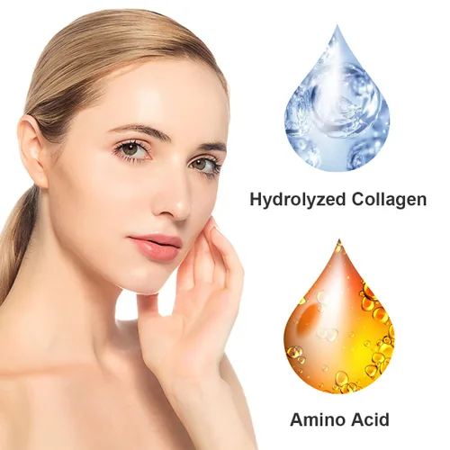 Vista 3 de 15 máscaras faciales de colágeno, mascarilla hidratante para el cuidado de la piel con ácido hialurónico y colágeno hidrolizado para hidratación