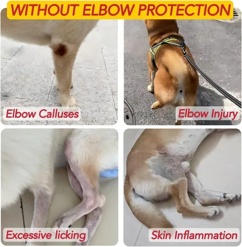 Vista 2 de Rodillera para perro para curar heridas de perro, protector de codo de perro, tratamiento para artritis, alivio del dolor, lesiones de ligamentos