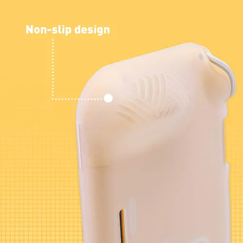 Vista 6 de ECHZOVE Funda de agarre para Nintendo Switch Lite, funda de TPU blanca transparente para Nintendo Switch lite