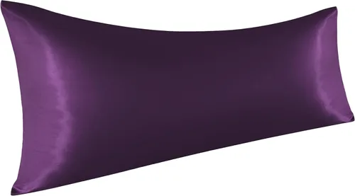 Vista 33 de NTBAY Paquete de 2 fundas de almohada estándar de satén para cabello y piel, lujosas y sedosas fundas de almohada con cierre de sobre, 20 x 26