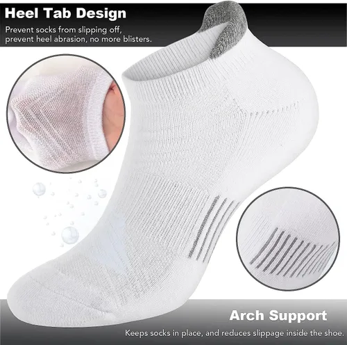 Vista 3 de FuelMeFoot Calcetines de compresión para hombres y mujeres para la circulación - Calcetines de fascitis plantar para atletismo, correr, ciclismo