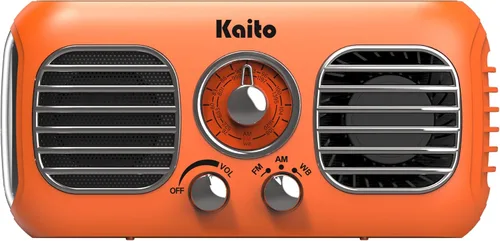 Vista 8 de Kaito KA777 Radio de emergencia y ventilador portátil - Radio meteorológica AM/FM NOAA y banco de energía de 4,000 mAh recargable con panel solar