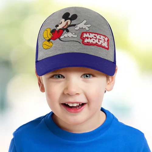 Vista 2 de Disney Boys Baseball Cap Mickey Mouse Adjustable Toddler Hat Ages 2-4 Or Boy Hats for Kids Ages 4-7