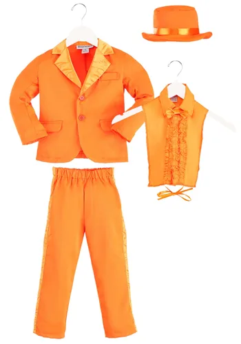 Vista 6 de Esmoquin naranja para niños pequeños Multicolor