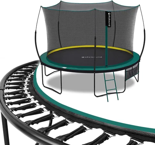 Vista 14 de SkyBound Trampolín sin Resortes de 14 PIES 12 PIES 10 PIES 8 PIES 6 PIES para Niños y Adultos - Trampolines Recreativos con Revestimiento