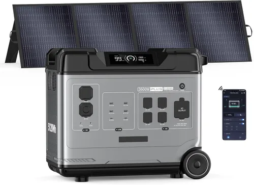 Vista 10 de P5000 más 5120Wh estación de energía portátil, generador solar 3600W