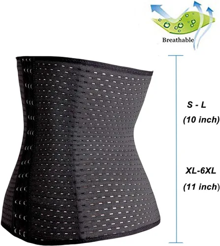 Vista 3 de TINGLU Corsé de Entrenamiento de Cintura Transpirable e Invisible, moldeador de cintura con control de abdomen para Mujer