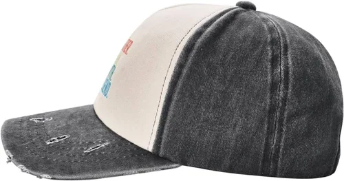 Vista 4 de Godfather The Man The Myth The Legend Adjustable Cowboy hat Washed Baseball Cap Outdoor Sun hat Dark Red