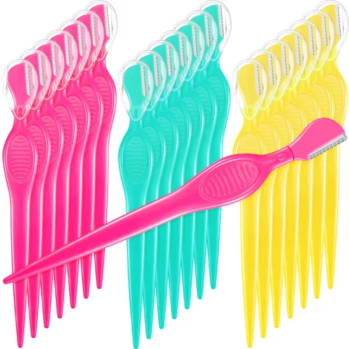 Vista 10 de Mudder - 21 fundas para recortadora de cejas, color negro Facial Shaver for Women Makeup, Multipurpose Dermaplaning Tool with Safety Guard