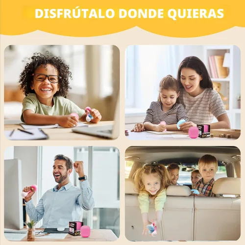 Vista 6 de Juguetes para ansiedad, pelotas antiestrés para niños y adultos, cambian de color con el sol, bola de masa de tiro lento, juguetes para ansiedad