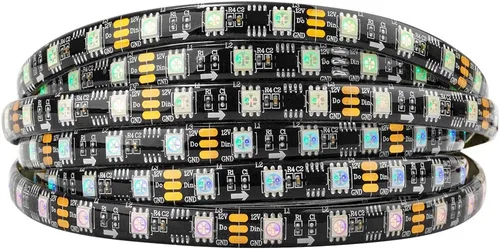Vista 11 de BTF-LIGHTING WS2811 Tira LED direccionable Ultra brillante 5050 SMD RGB 60LED/m 20Pixels/m Píxeles Multicolor Luz Total 300LED 100Pixeles 16.4ft