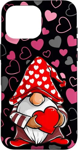 Vista 19 de Cute Gnome Valentine Heart Pattern Cozy Love Design Case for iPhone 17