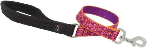 Vista 6 de LupinePet Originals Alpen Glow - Correa de mango acolchado de 1 pulgada para perros medianos y grandes