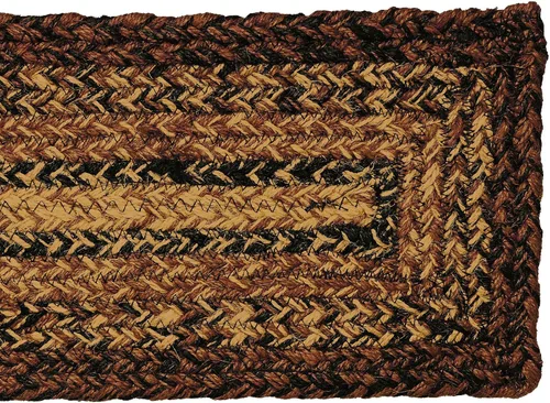 Vista 2 de Colección Cappuccino Premium Trenzada Estilo primitivo, rústico, campestre Yute/algodón 30 días sin riesgo Alfombra de acento/tapete
