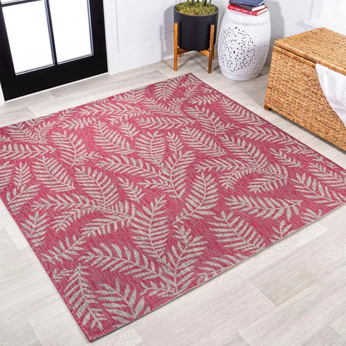 Vista 37 de Eyely BMS119A-28 Santa Monica Nevis Palm Frond - Alfombra costera para interiores y exteriores, casual, campo, floral, dormitorio, cocina, patio