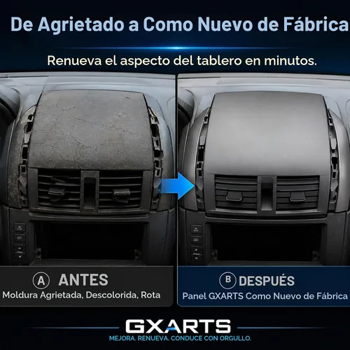 Vista 3 de GXARTS Panel de salida de aire para salpicadero central A/C y tira de adorno 55670-02160 Compatible con Toyota Corolla 2008 2009 2010 2011 2012 2013