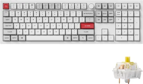 Vista 15 de Keychron Q6 Pro Teclado Mecánico Personalizado Completo de Aluminio QMK/VIA con Botón Programable Bluetooth, Teclado de Tamaño Completo KSA