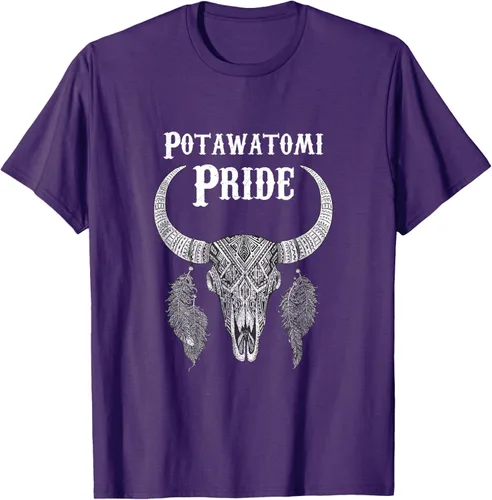 Vista 66 de Potawatomi Pride Tribe Native American Indian Buffalo Camiseta