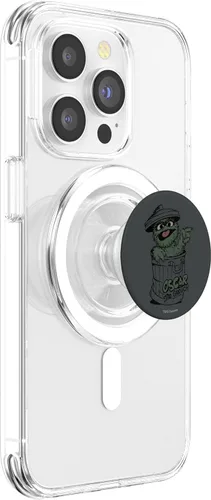 Vista 3 de Sesame Street Early Grouch PopSockets MagSafe PopGrip para iPhone