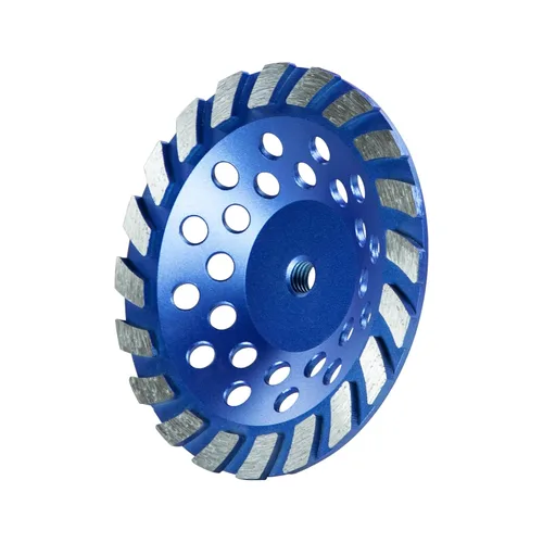 Vista 8 de SALI Muelas abrasivas de hormigón de 7 pulgadas 28 segmentos de diamante Turbo 5/8-11 Arbor Diamond Muela abrasiva apta para pintura, epoxi