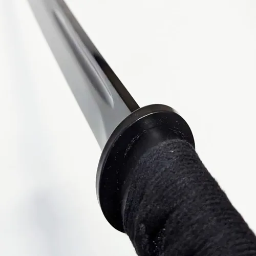 Vista 4 de NLX Espada Samurai Wakizashi de espiga completa de 30.5 pulgadas con acero de resorte de 2.559 in con vaina envuelta en piel sintética