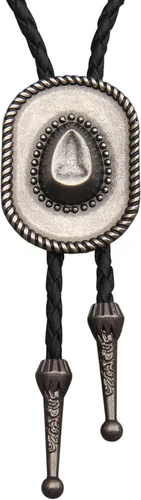 Vista 466 de Jeilwiy Corbata de bolo para hombre, corbata de vaquero occidental, collar de corbata de bolo dorado, corbata de cuero, corbata de Halloween