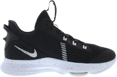 Vista 3 de Nike Tenis de baloncesto Lebron Witness 5 para niños Ct4629, NegroPlateadoBlanco