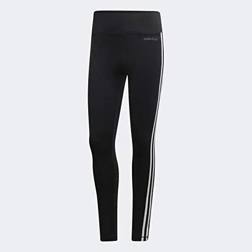 Vista 4 de adidas - Medias largas femeninas Designed 2 Move de tiro alto con 3 franjas