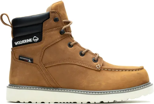 Vista 6 de Wolverine Botas de construcción con cuña de 6 pulgadas para hombre Marrón oscuro