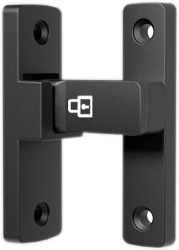 Vista 10 de ETEKJOY Pestillo de cerradura abatible resistente de 90/180 grados para puerta deslizante/oscilante, portón, granero, garaje, jardín, valla, Negro