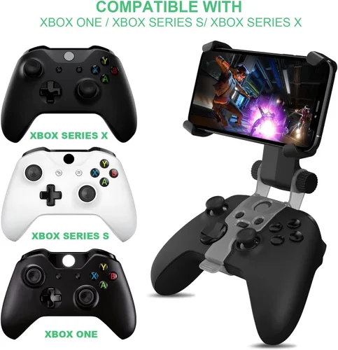 Vista 3 de Dobe - Clip de juego móvil para Xbox One con soporte de teléfono ajustable compatible con Xbox One SXSeries SXXbox One