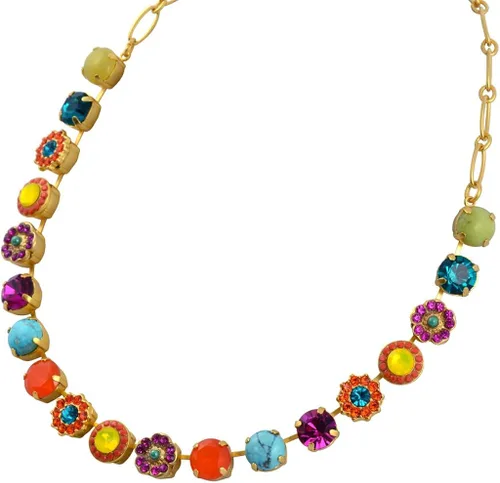 Vista 2 de Mariana Masai 3084 1077 - Collar de cristal grande chapado en oro, 17.9in, Cristal
