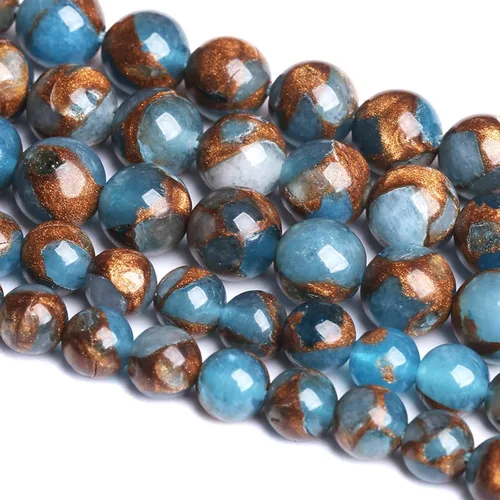 Vista 22 de 4MM 88 piezas de cuentas sueltas de piedra natural verde turquesa africana para hacer pulseras y collares de bricolaje