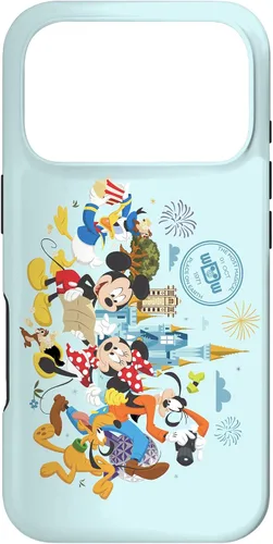 Vista 30 de Walt Disney World 50th Anniversary Mickey and Friends - Carcasa para iPhone 17, color azul