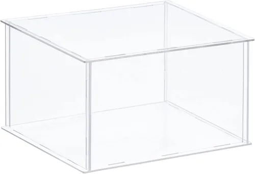 Vista 15 de MECCANIXITY Caja plástica de acrílico de la vitrina clara monta el escaparate a prueba de polvo 6.3x4.3x6.1 pulgadas para artículos coleccionables