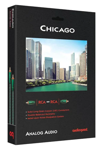 Vista 2 de AudioQuest Cable de interconexión de audio RCA Chicago (1.6 ft, par)