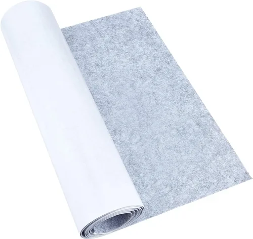 Vista 6 de BENECREAT Hojas adhesivas de fieltro negro de 15.5 x 78.5 pulgadas, hojas adhesivas de tela, para hacer disfraces y cajas de joyas