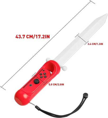 Vista 6 de Espada LED para The Legend of Zelda Skyward Sword HD, accesorio de juego FANPL iluminado con mango de espada para interruptor e interruptor OLED