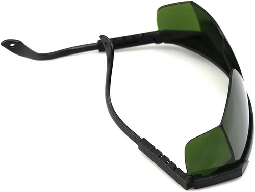 Vista 9 de T7S8 - Gafas de seguridad para 638 nm, rayo láser naranja-rojo, 650 nm, puntero láser rojo, protección completa, 580-760 nm, lentes verdes, marco