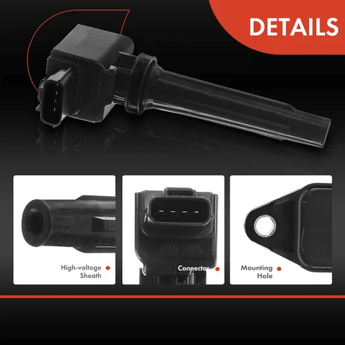Vista 5 de Unifizz Paquete de bobinas de encendido de coche para Mazda 3 6 CX-3 CX-5 CX-9 MX-5 Miata 2012-2020 L4 2.0L 2.5L