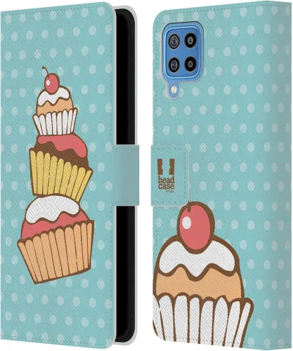 Vista 194 de Head Case Designs Assortment Cupcakes Happiness Leather Wallet Case Compatible with Samsung Galaxy A07 4G Surtido
